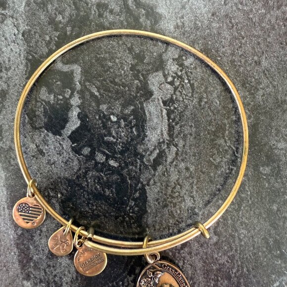 Alex and Ani Granddaughter Charm Bangle Gold Tone 2016 Keepsake Bracelet - Picture 9 of 12